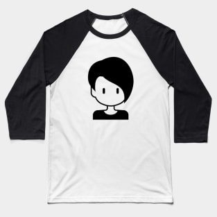 Minimalism Girl #6 Baseball T-Shirt